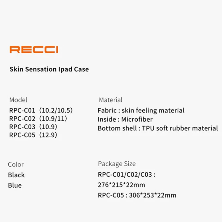 کیف کلاسوری تبلت رسی مدل RPC-C01 مناسب برای تبلت اپل iPad 10.2 / iPad 10.5