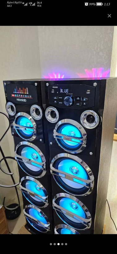 اسپیکر خانگی infinity 310 سفارشی ساز میکرولب مشکی (Microlab) استوک