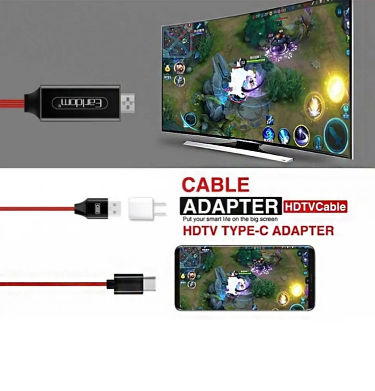 کابل HDMI و شارژر ارلدام EARLDOM ET-W8 HDMI Cable