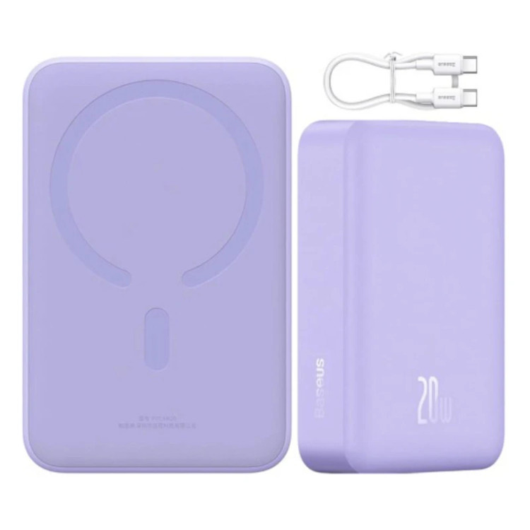 پاور بانک 20000 مگنتی 20 وات بیسوس Baseus Magnetic Mini Power Bank PPCXM20