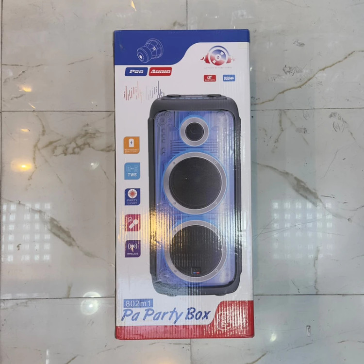 اسپیکر بلوتوثی قابل حمل پرو آدیو مدل Party Box 802M1