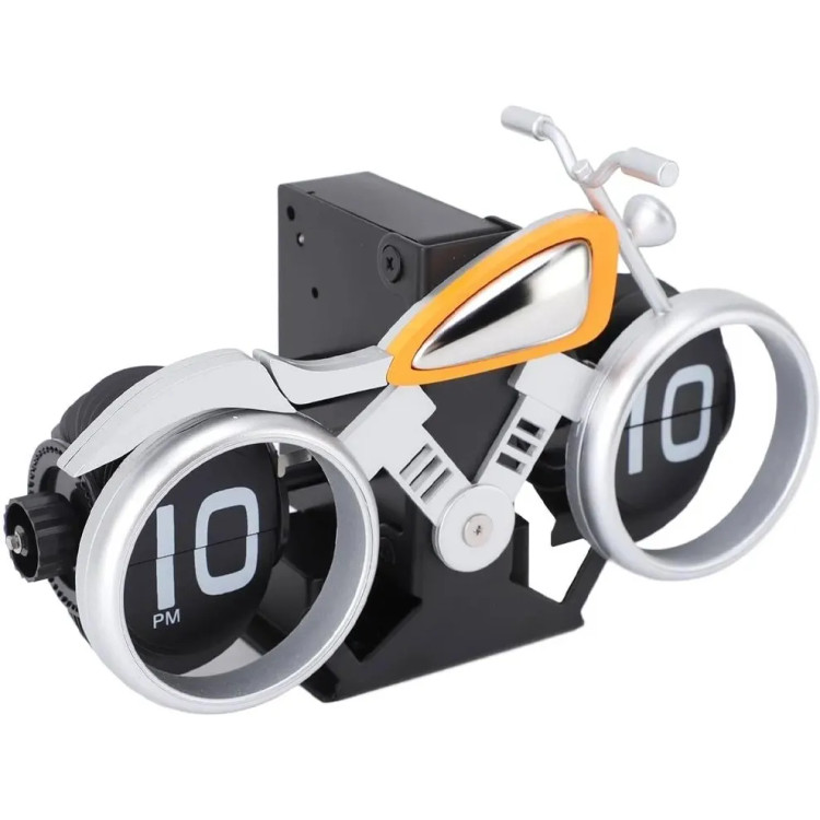 ساعت ورقه ای رومیزی طرح موتور فلیپ کلاک مدل Flip Clock MotorCycle F116