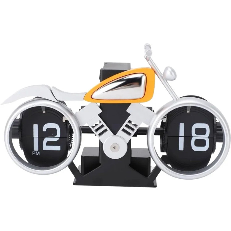 ساعت ورقه ای رومیزی طرح موتور فلیپ کلاک مدل Flip Clock MotorCycle F116