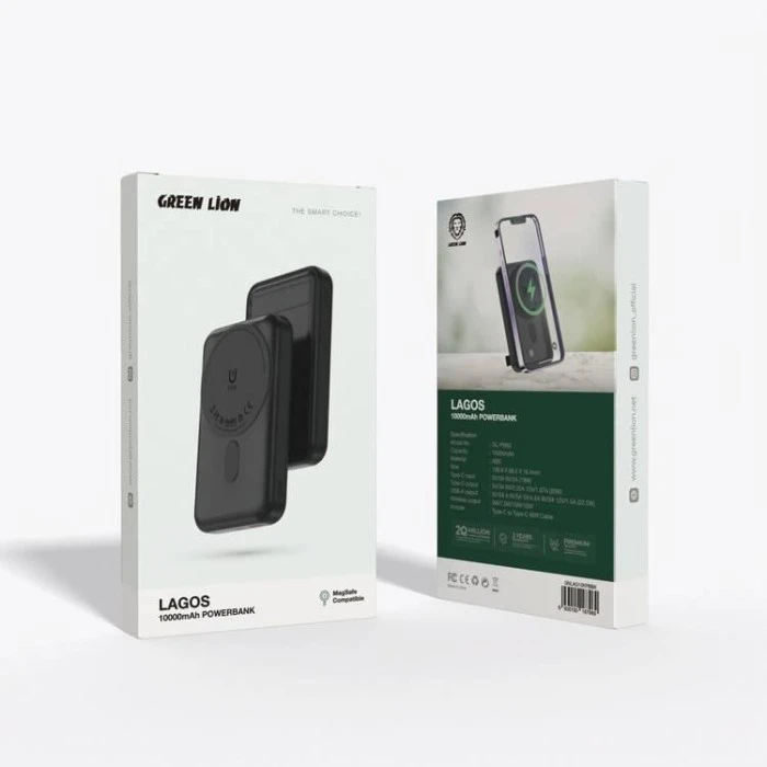 پاوربانک لاگوس 10000 میلی آمپر گرین Green Lion Lagos