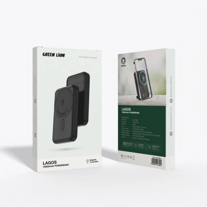 پاوربانک لاگوس 10000 میلی آمپر گرین Green Lion Lagos